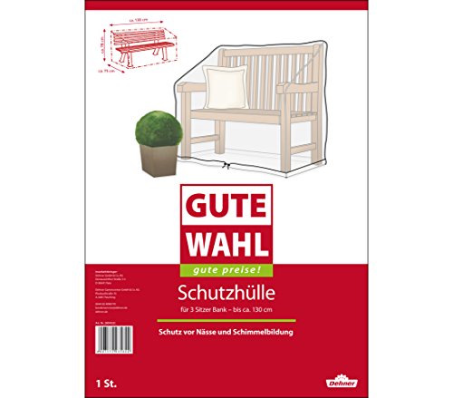 Dehner Gute Wahl Schutzhülle Gartenbank 130x75x80 transparent