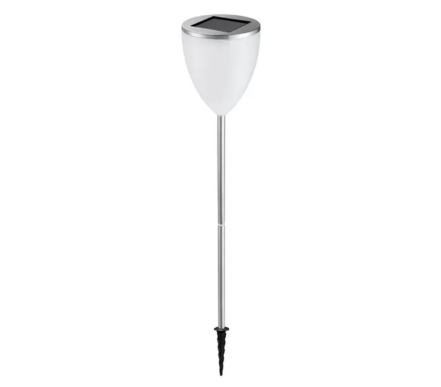 Dehner Living Solarleuchte Wineglas weiß 71 cm 8h