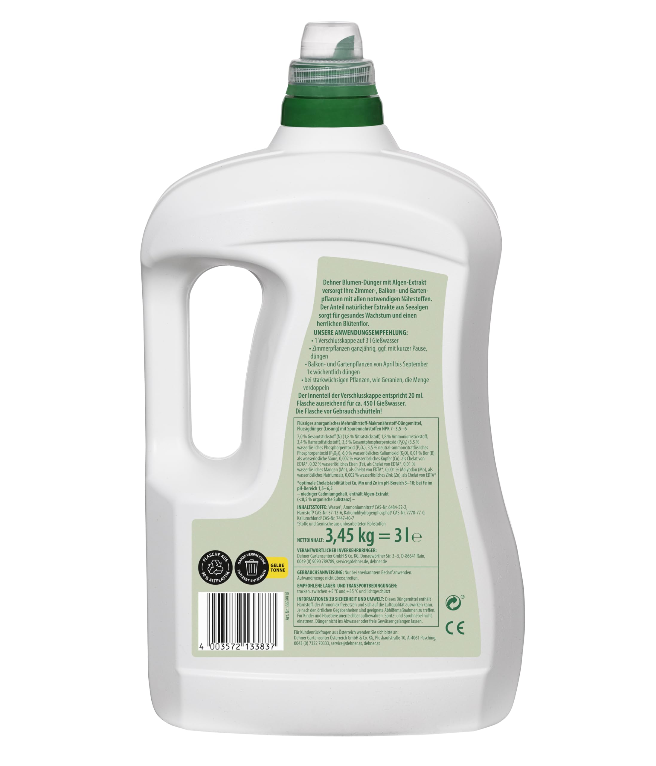 Dehner Premium Lovely Blumendünger Algen Flüssigdünger 3l