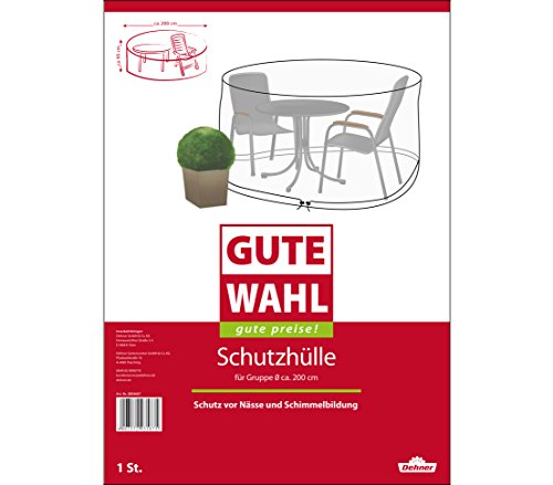 Dehner Gute Wahl Schutzhülle Sitzgruppe rund 200 cm transparent