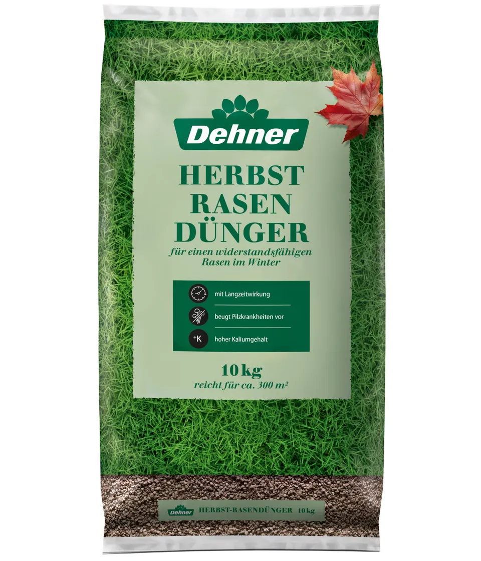 Dehner Herbstrasendünger Langzeit 10kg für 300qm NPK