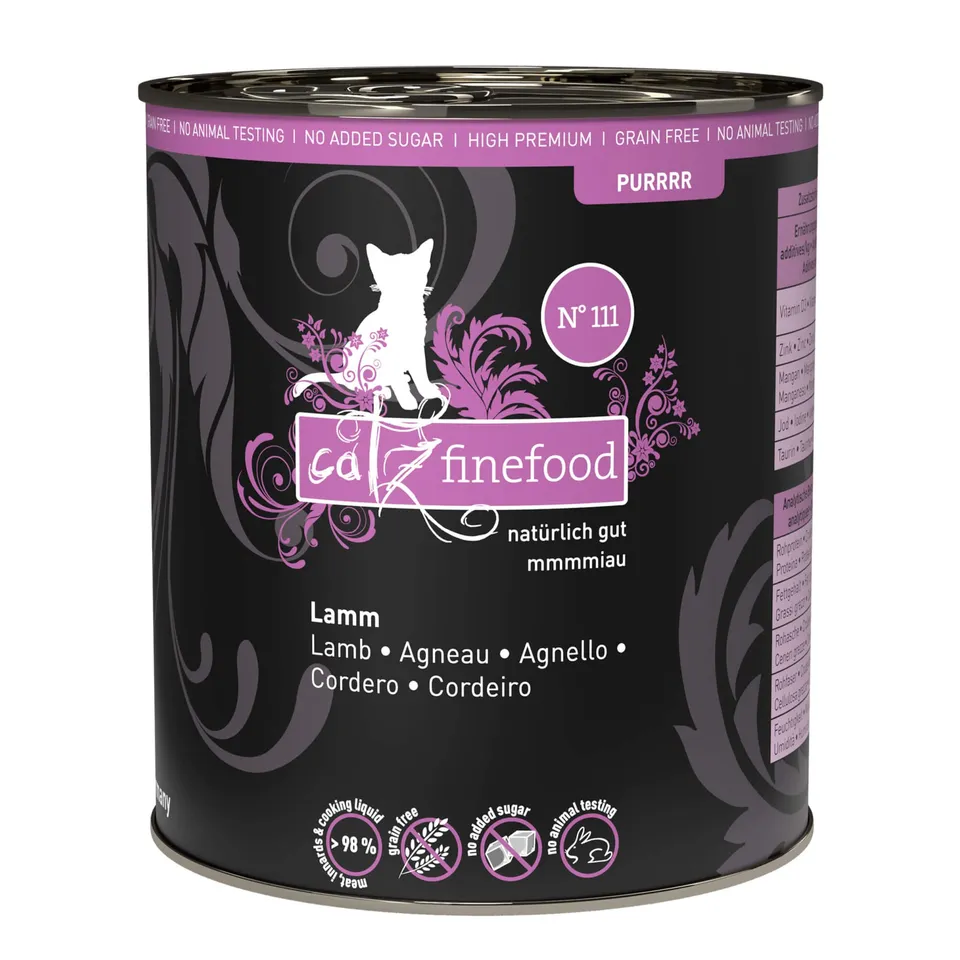 catz finefood Purrrr N°111 Nassfutter Lamm 6x800g getreidefrei