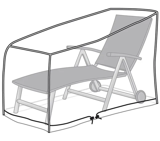 Dehner Gute Wahl Schutzhülle Gartenliege 200 cm transparent