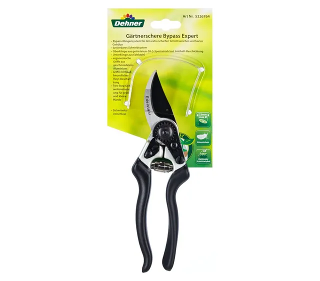 Dehner Expert Gartenschere Bypass 28 cm für 2,2 cm