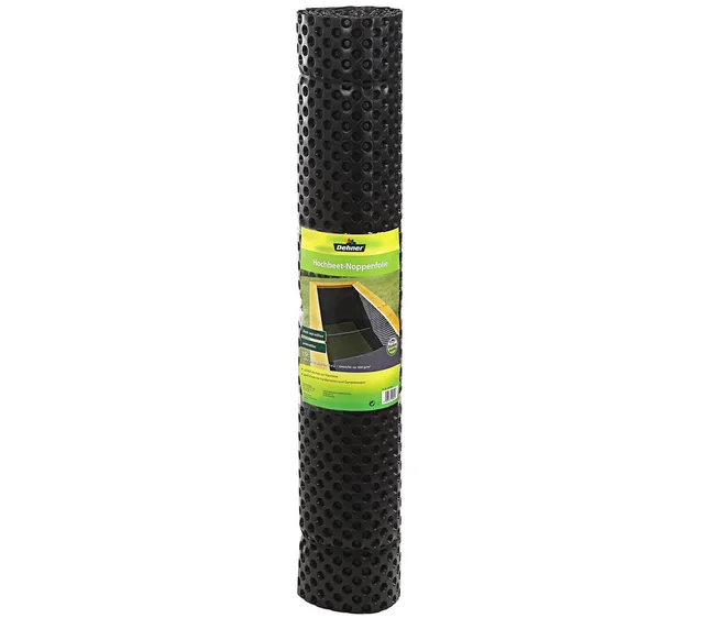 Dehner Hochbeet Noppenfolie 500x100 cm schwarz druckfest