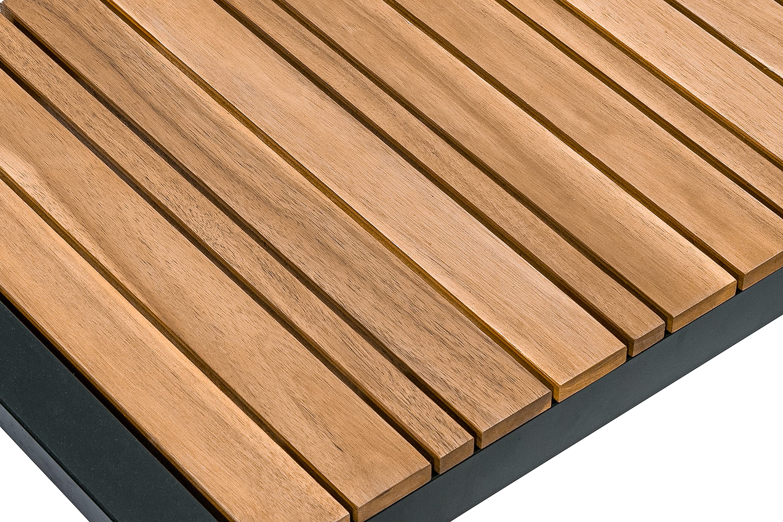 Dehner Balkontisch Chicago Wood 133cm Akazie braun schwarz