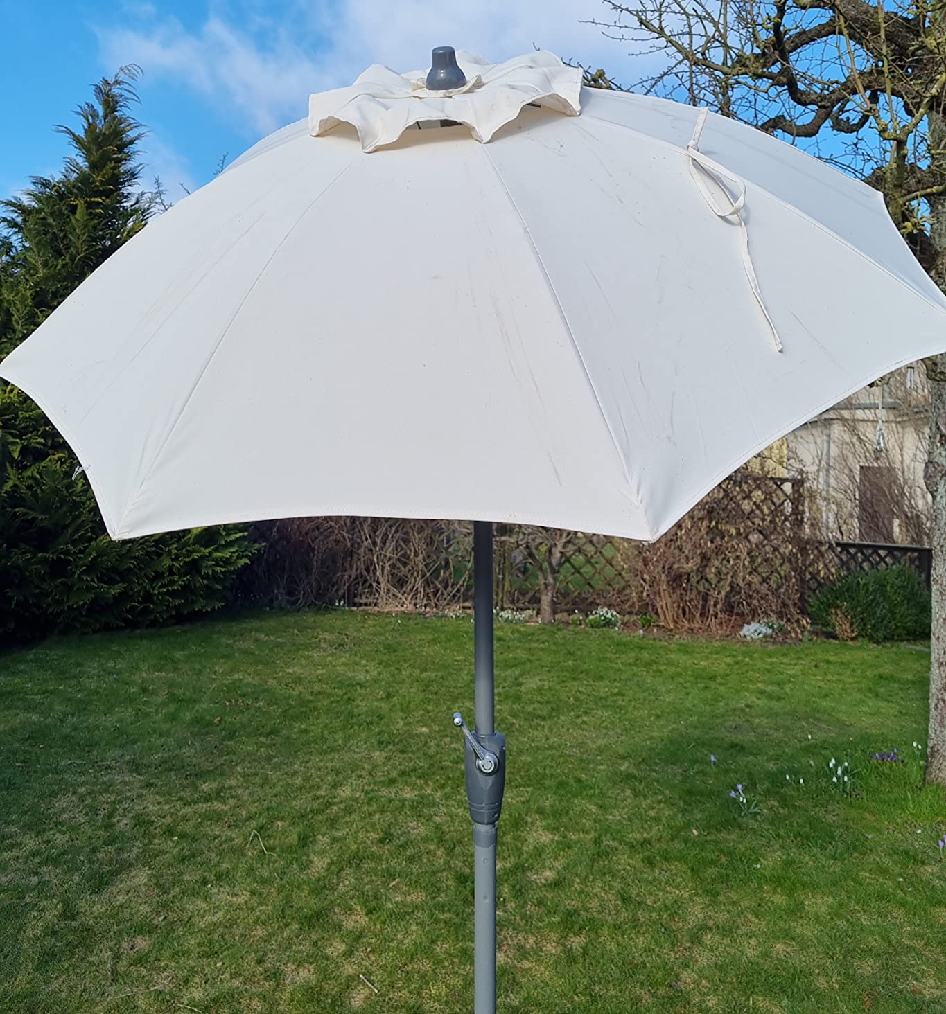 Dehner Vido Sonnenschirm 150cm creme Polyester