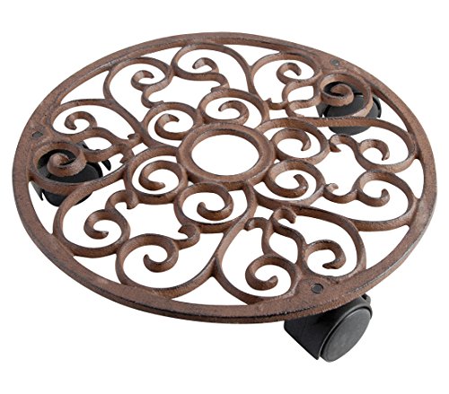 Dehner Rolluntersetzer Gusseisen edelrost Ø 29 cm