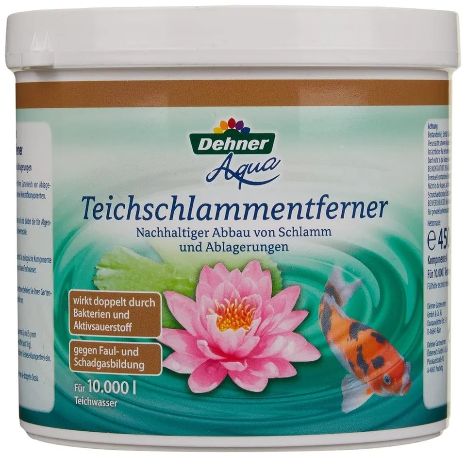 Dehner Aqua Teichschlammentferner Pulver 500 g für 10000 l
