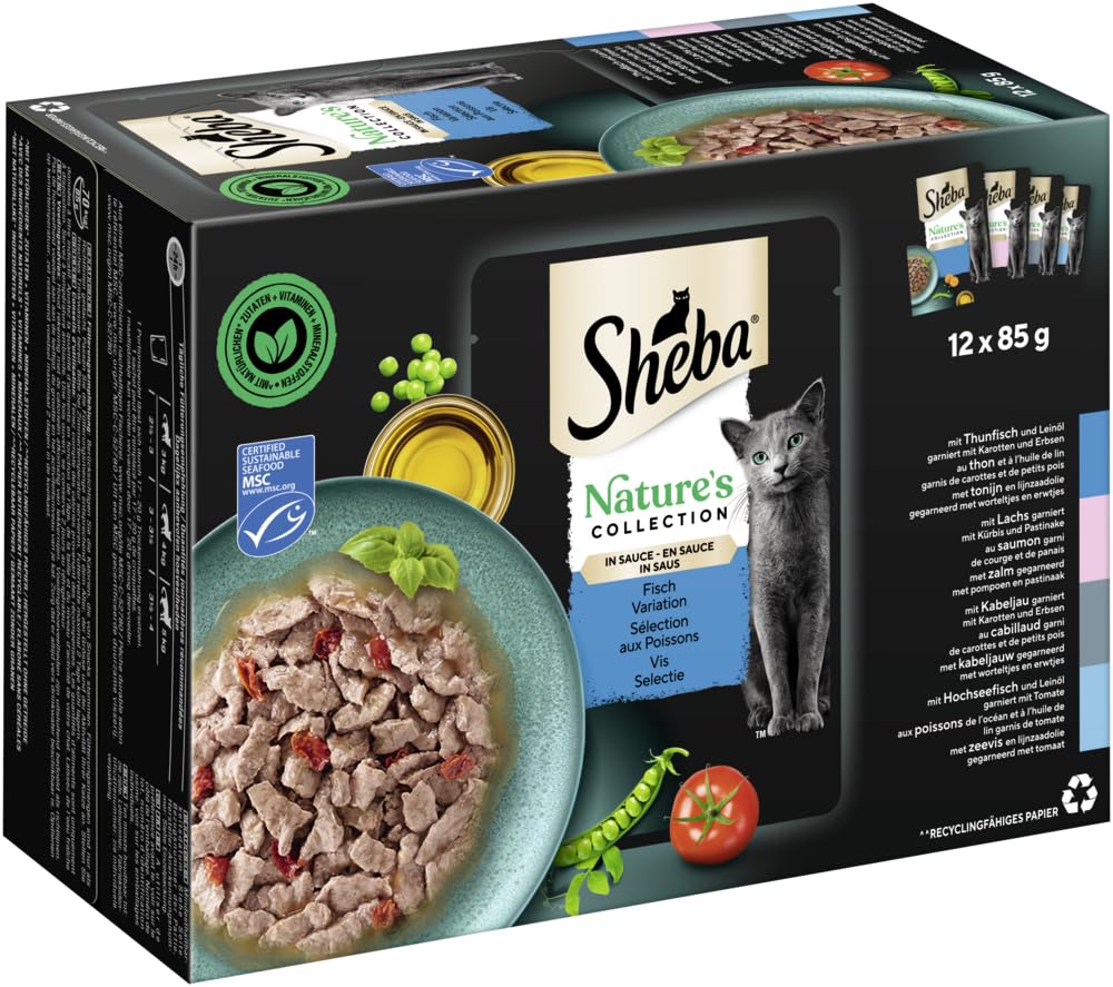 Sheba Nature's Collection Fisch Nassfutter 48x85g in Sauce