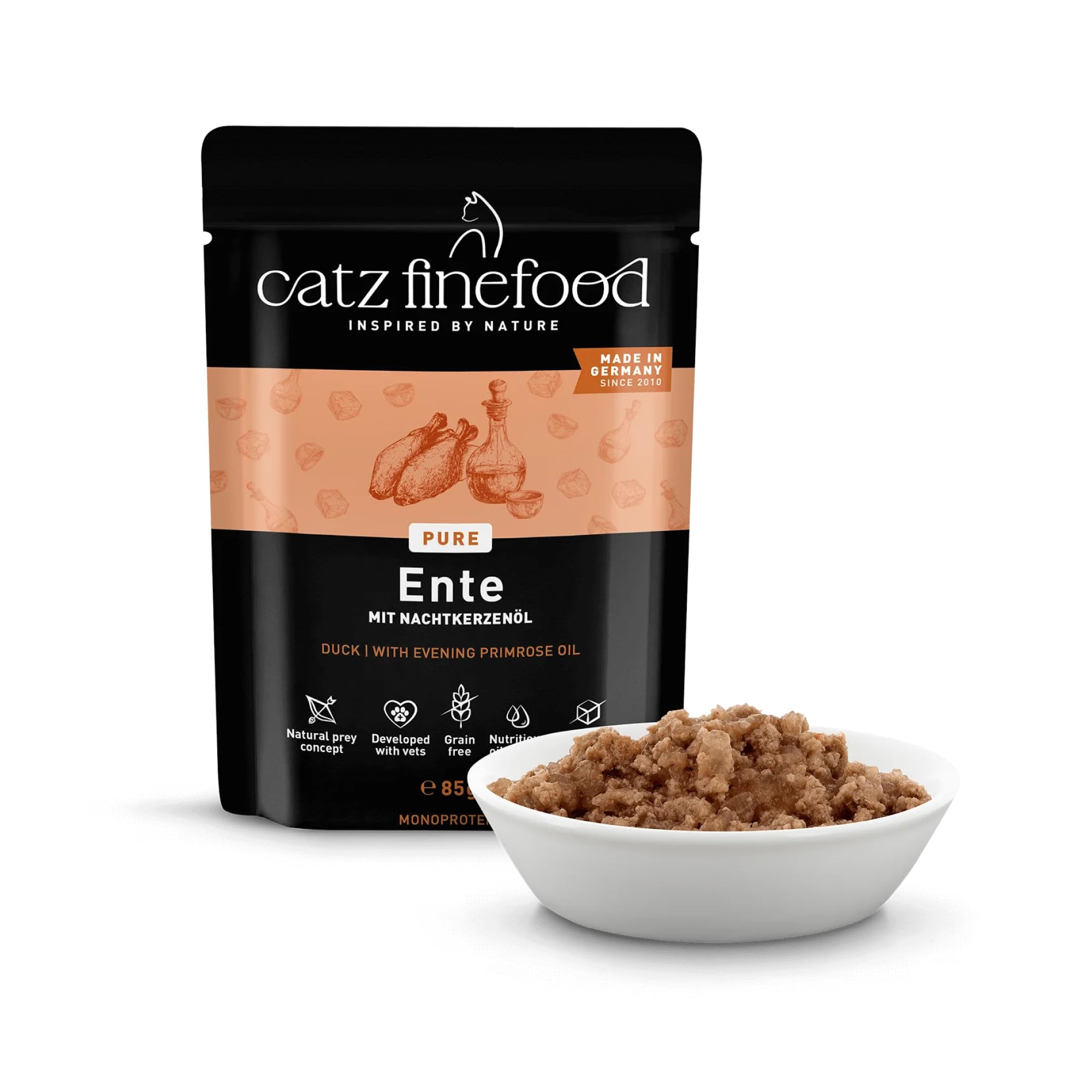 catz finefood Purrrr N°115 Nassfutter 16x85g Ente