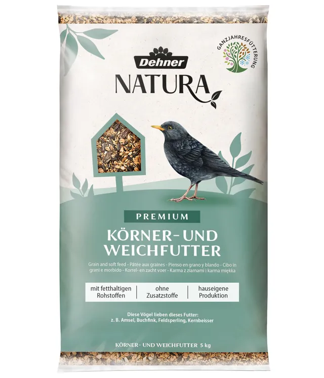 Dehner Natura Premium Wildvogelfutter 5 kg Körner