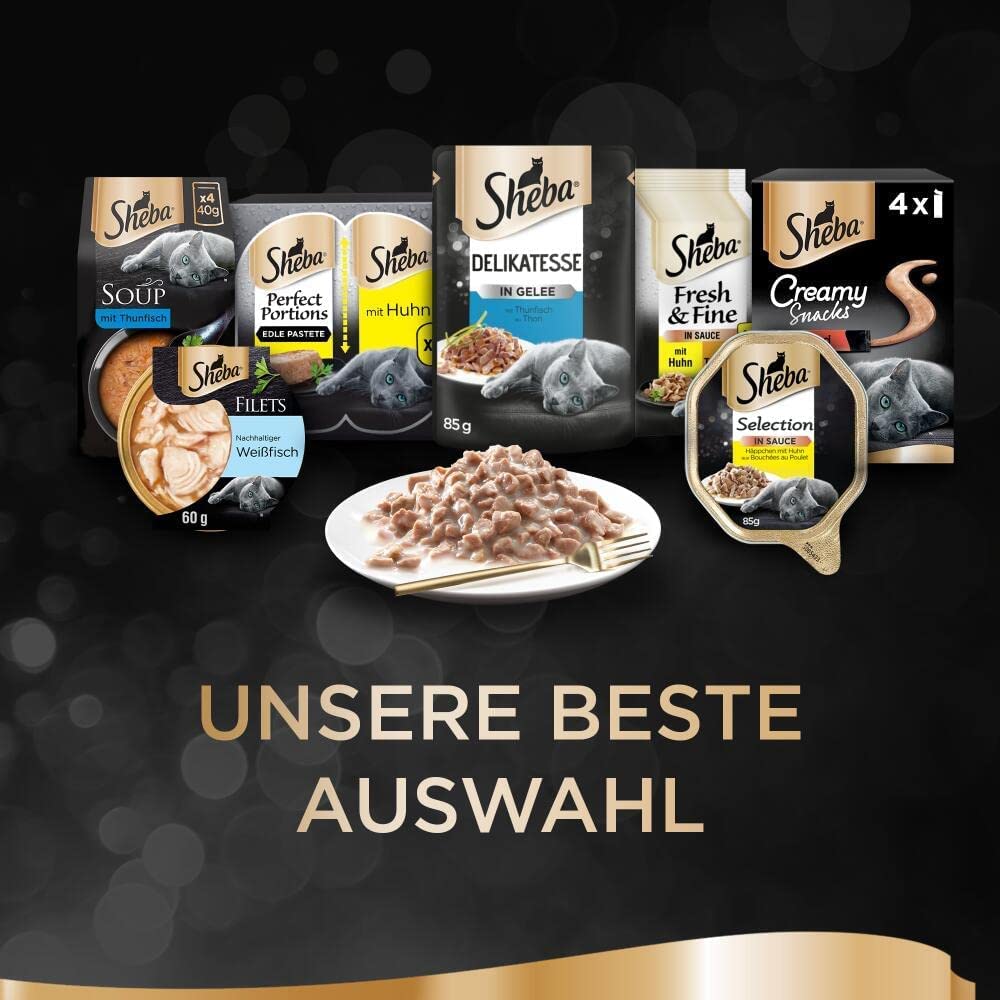 Sheba Sauce Spéciale Pute Nassfutter 22x85g helle Sauce
