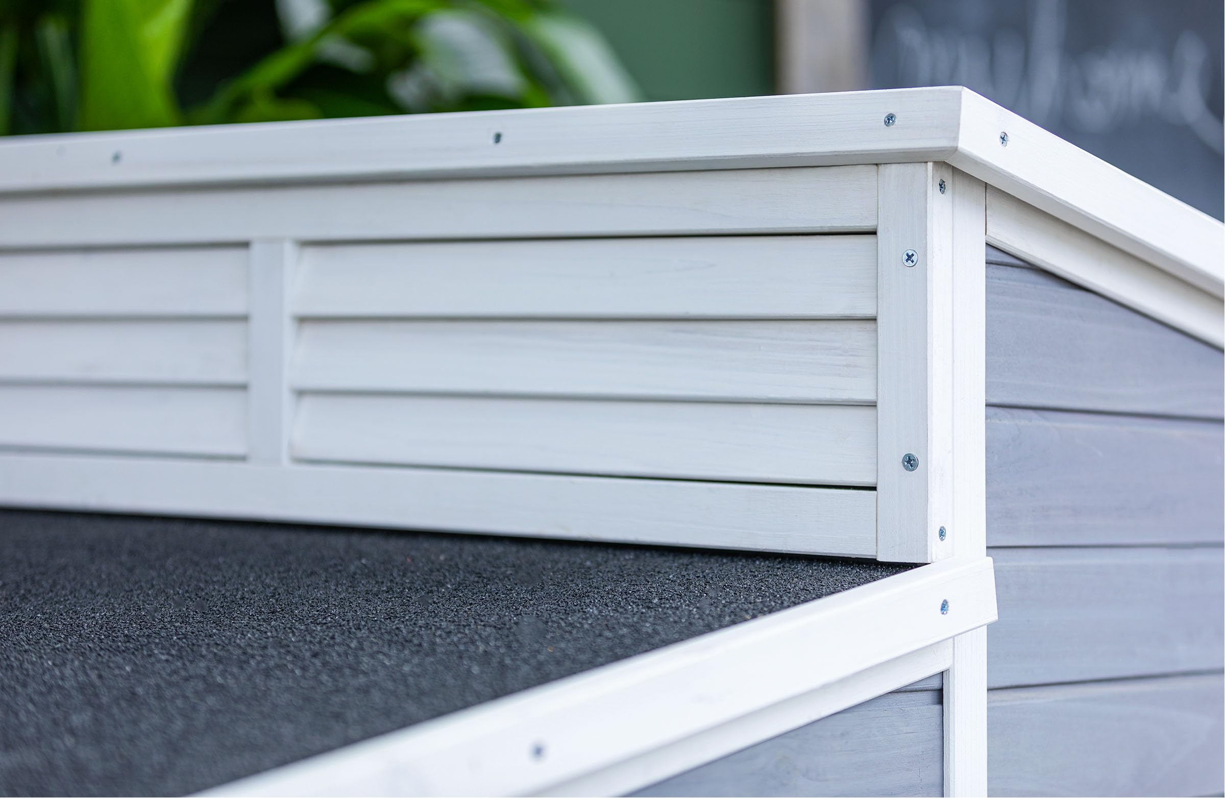 Dehner Lieblinge Balu Hundehütte Tannenholz grau 128 cm
