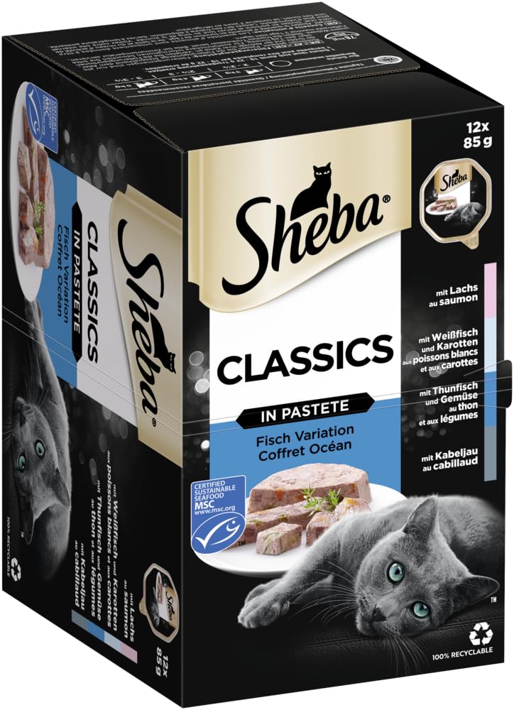 Sheba Classics Nassfutter Pastete Fisch 12x85g MSC