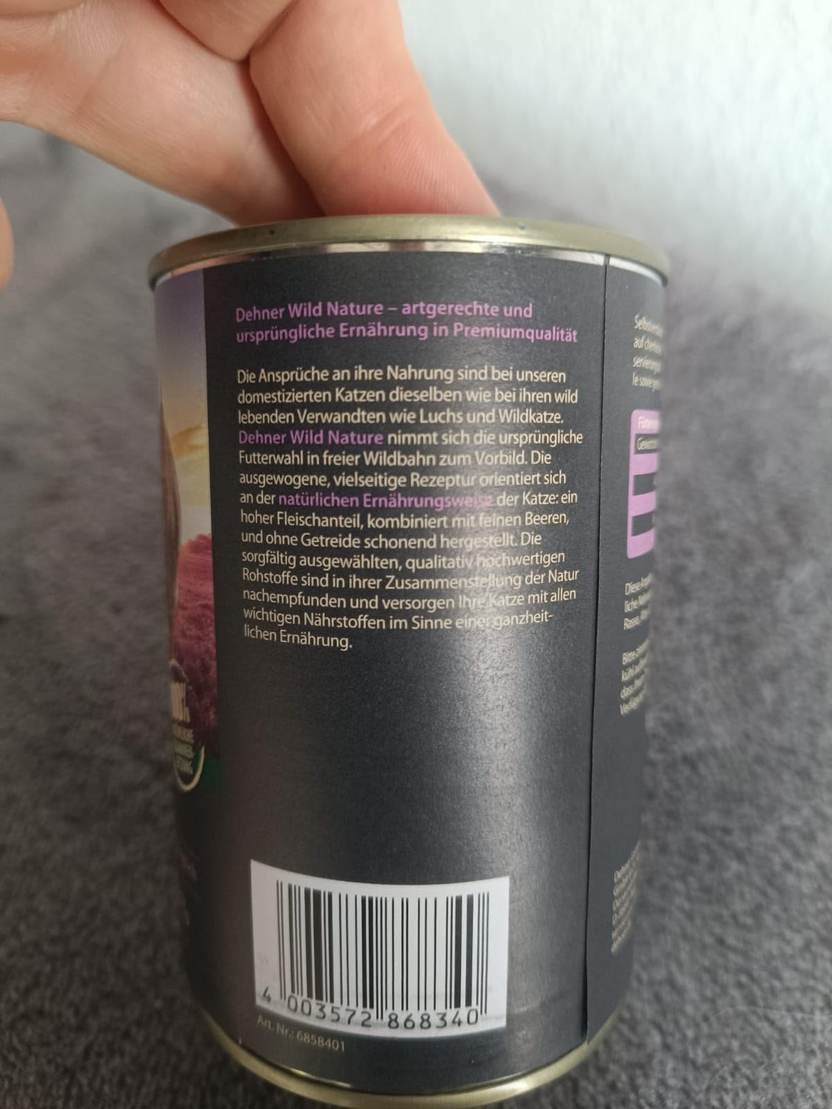 Dehner Wild Nature Heidetal Nassfutter Kaninchen 6x400 g