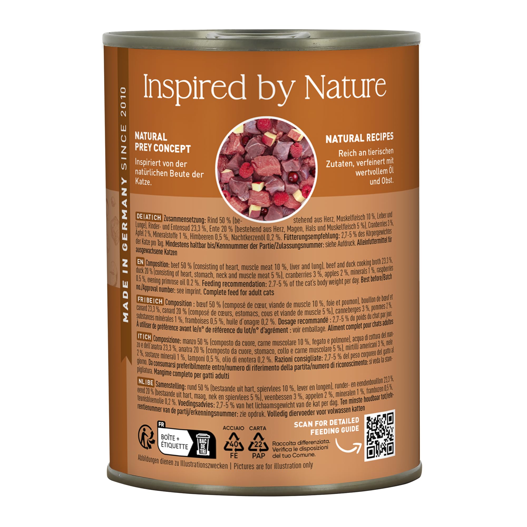 catz finefood N° 23 Rind & Ente Nassfutter 6 x 400 g