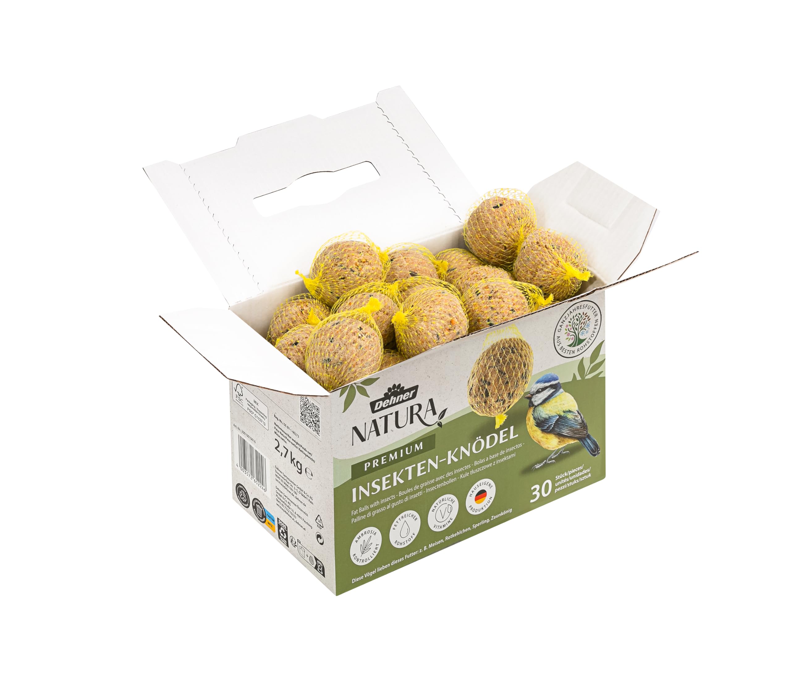 Dehner Natura Premium Meisenknödel 30x90g Insekten