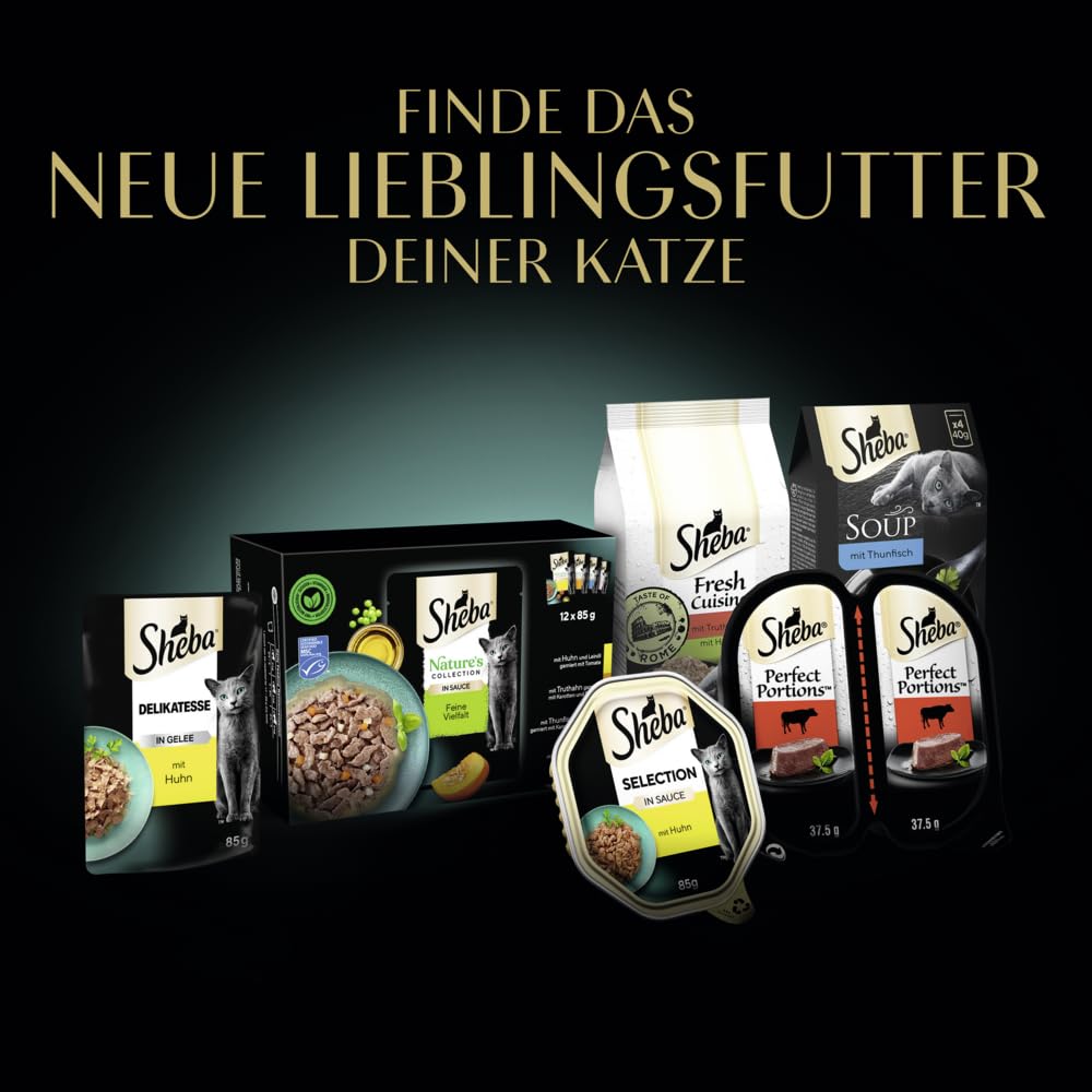 Sheba Selection Nassfutter Huhn-Rind Sauce 28x85g