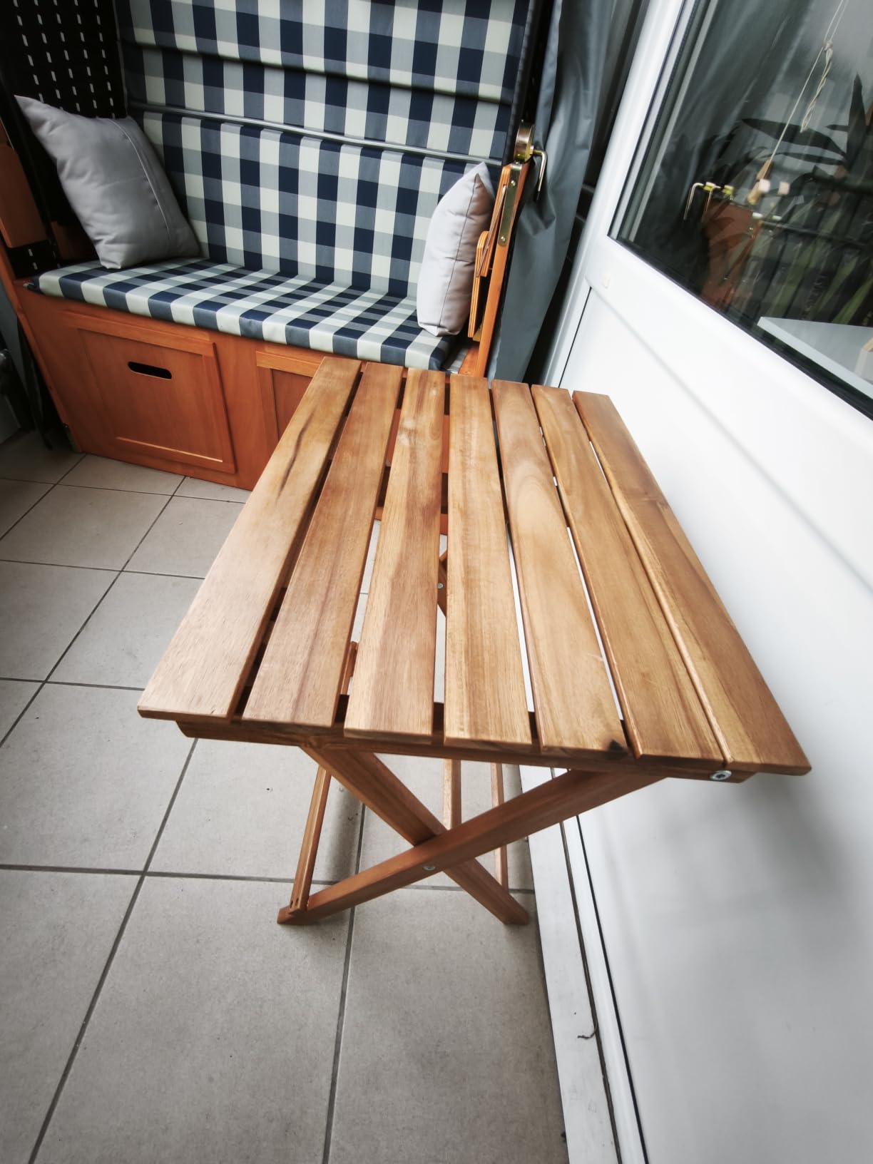 Dehner Macao Klapptisch Beistelltisch 60x50x36 Akazie natur