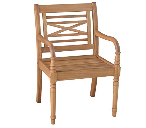 Dehner Samoa Gartenstuhl 90x60 Akazienholz geölt