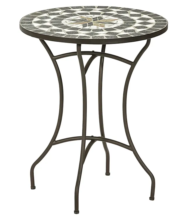 Dehner Diana Gartentisch Metall Mosaik Ø 60 cm Landhaus
