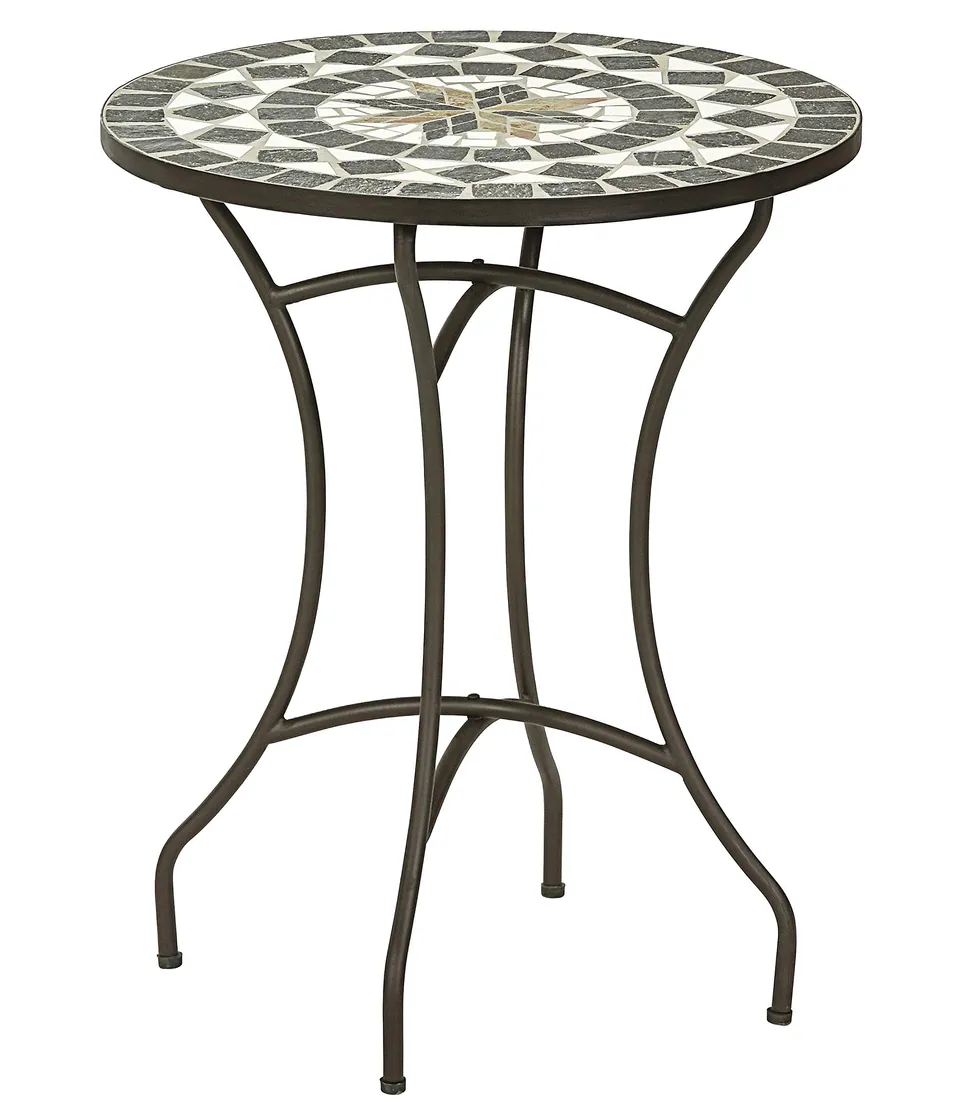 Dehner Diana Gartentisch Metall Mosaik Ø 60 cm Landhaus