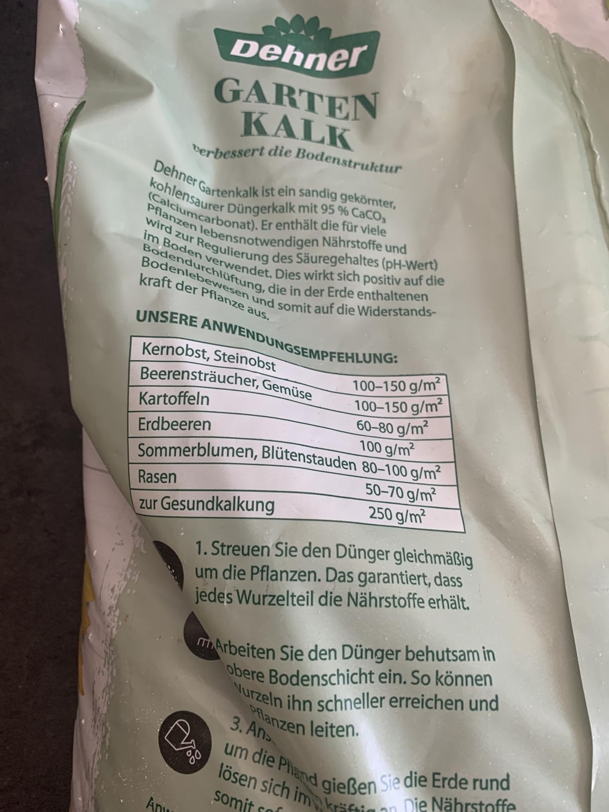Dehner Premium Lovely Gartenkalk gekörnt 15 kg für 150 qm