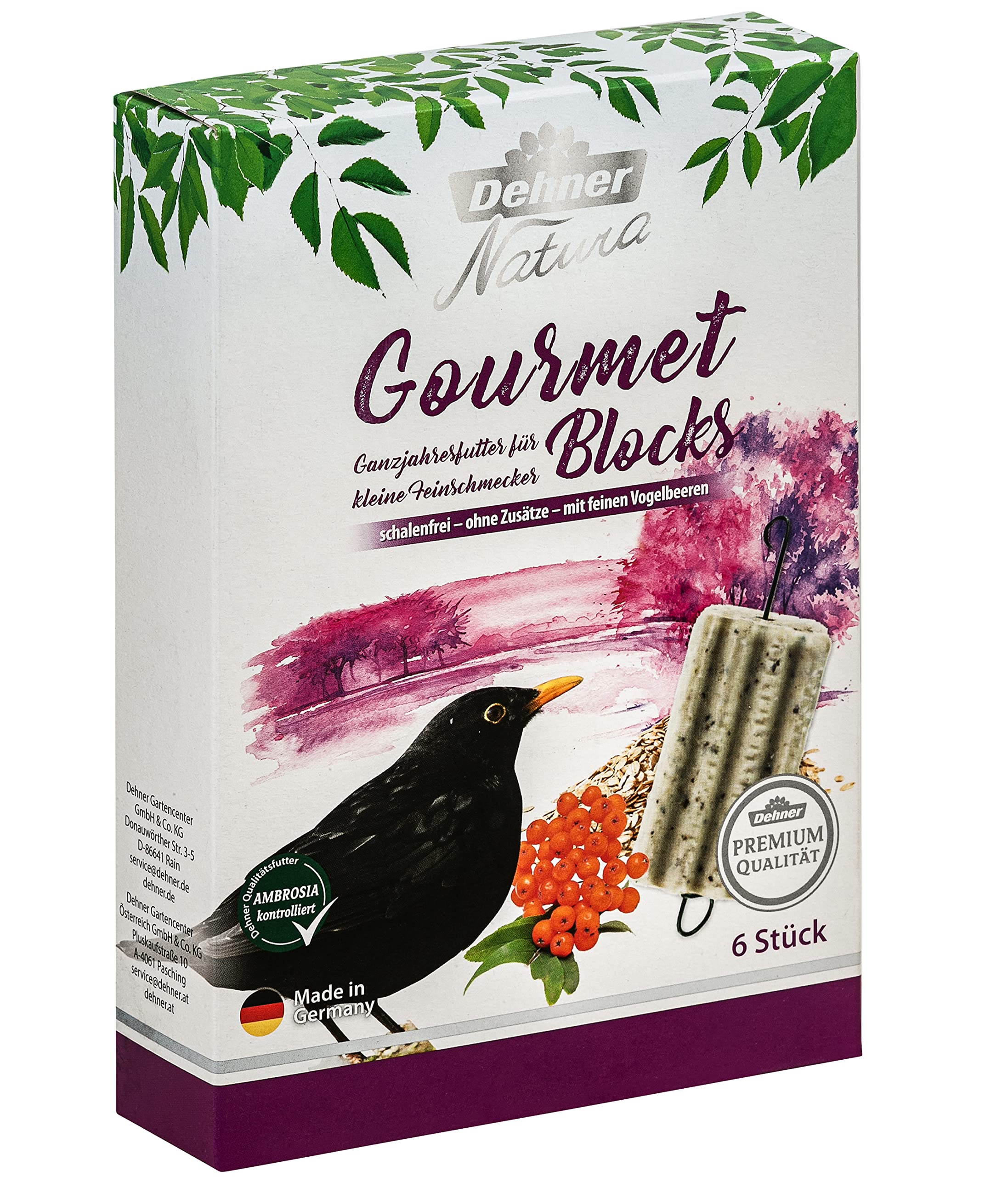 Dehner Natura Gourmet Blocks Wildvogelfutter 2,85 kg