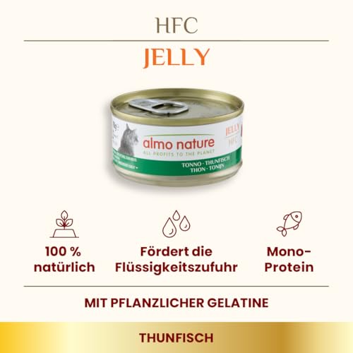 Almo Nature HFC Jelly Nassfutter Thunfisch 70g Monoprotein