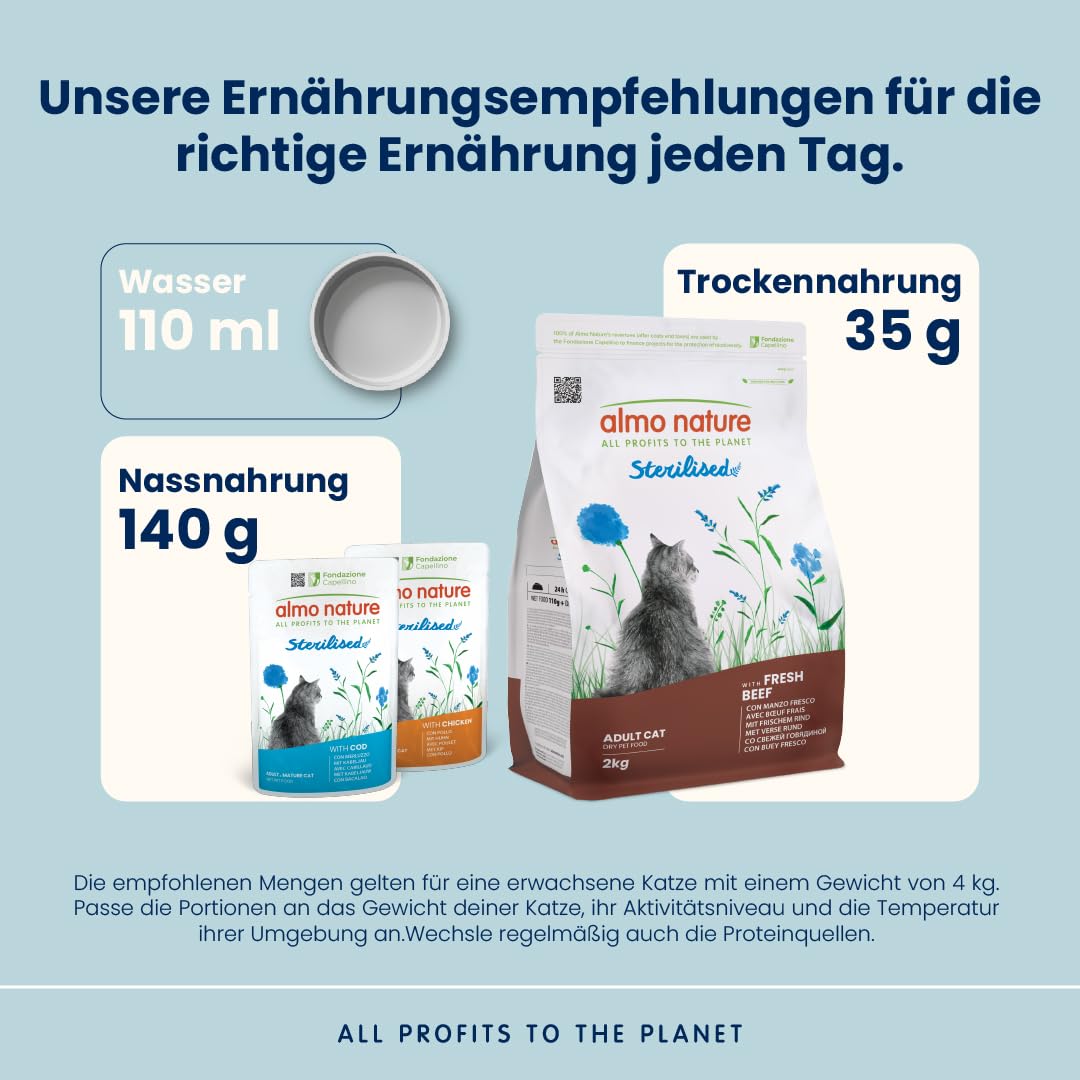 Almo Nature Sterilised Trockenfutter Sardellen 2 kg