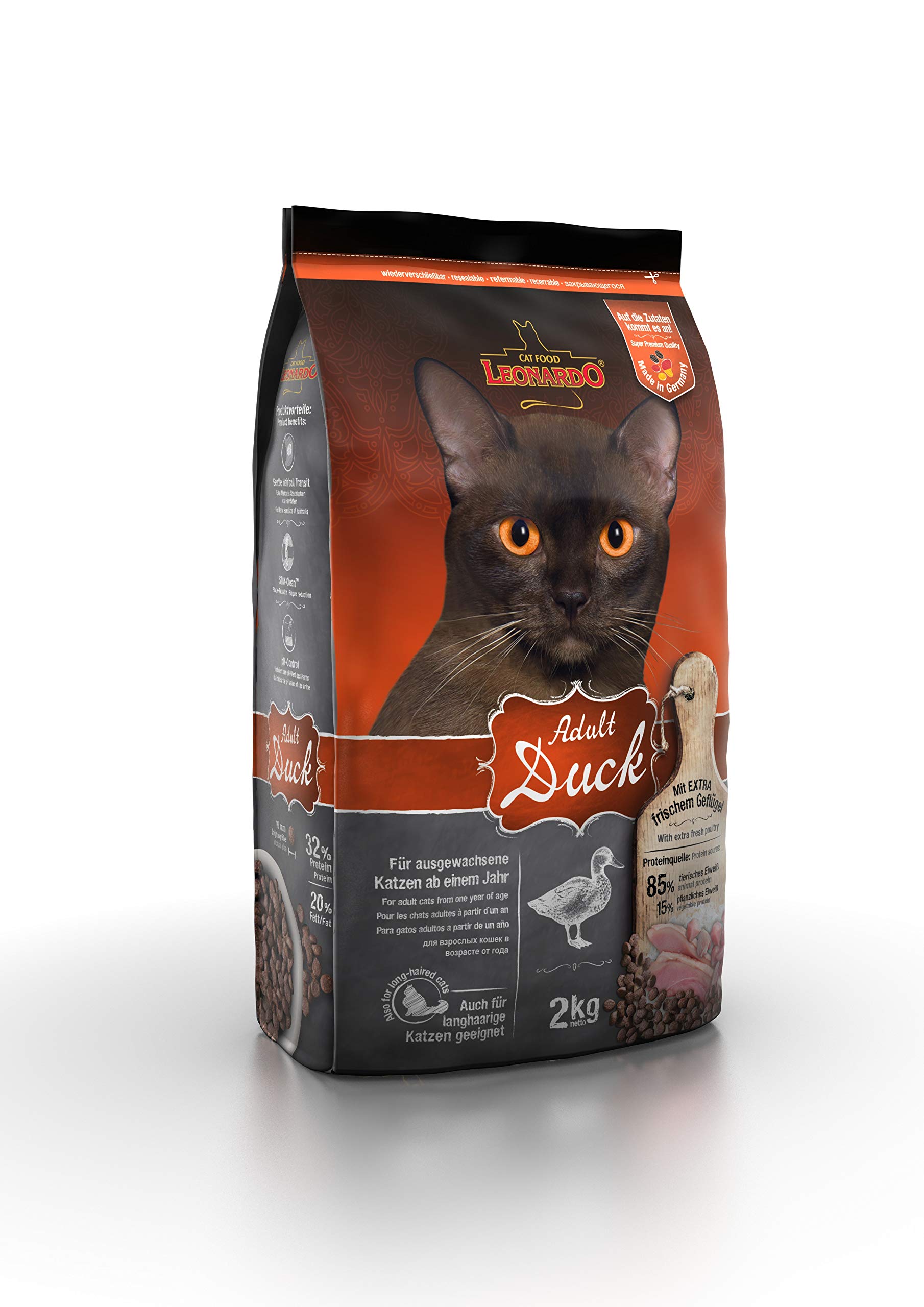 Leonardo Adult Ente Trockenfutter 2kg für Katzen