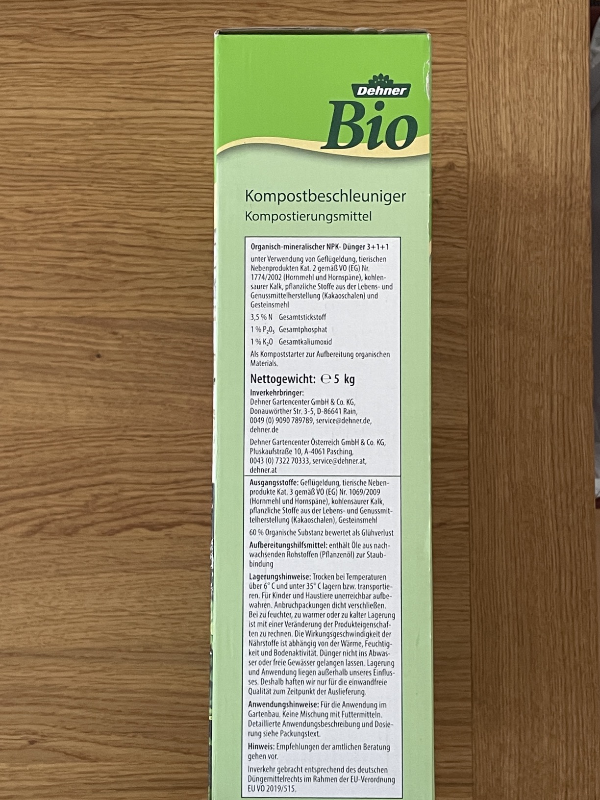 Dehner Bio Kompostbeschleuniger Naturdünger 5 kg