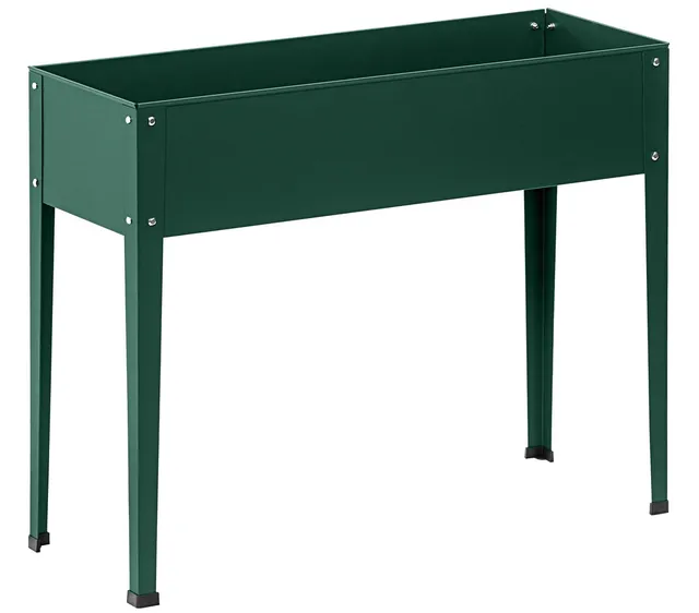 Dehner Münster 2 Hochbeet 100x30 cm 80 cm dunkelgrün Metall