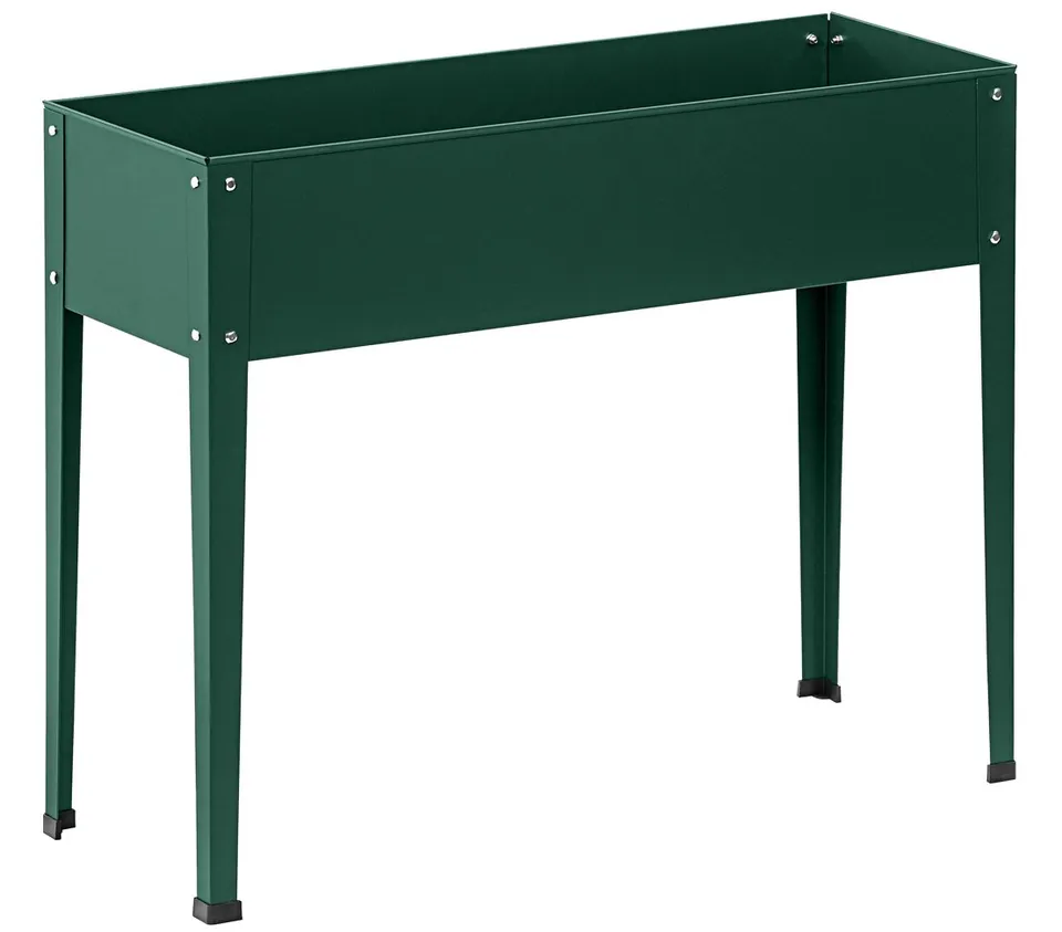 Dehner Münster 2 Hochbeet 100x30 cm 80 cm dunkelgrün Metall