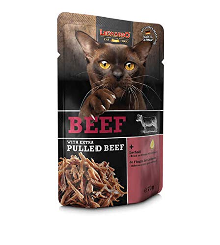 Leonardo Frischebeutel Beef Pulled Beef Nassfutter 70g getreidefrei