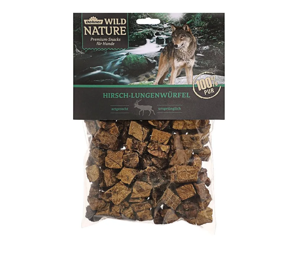 Dehner Wild Nature Hundesnack Hirsch-Lunge 200g