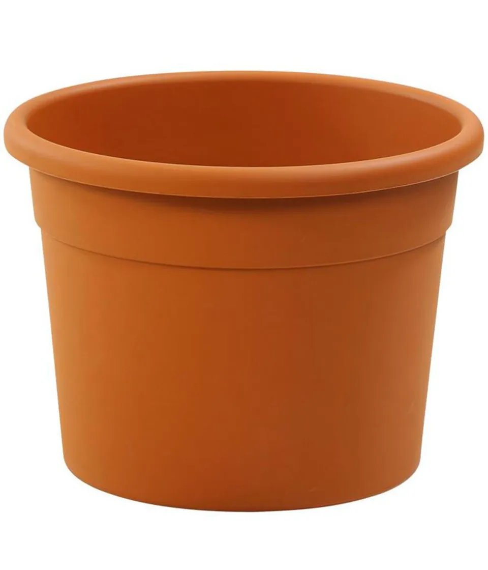 Dehner Cylindro XXL Blumentopf orange Ø70 cm H52 cm