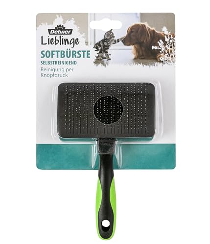 Dehner Softbürste Fellpflege selbstreinigend Hund Katze