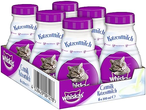 Whiskas Katzenmilch Snack laktosefrei 6x200ml