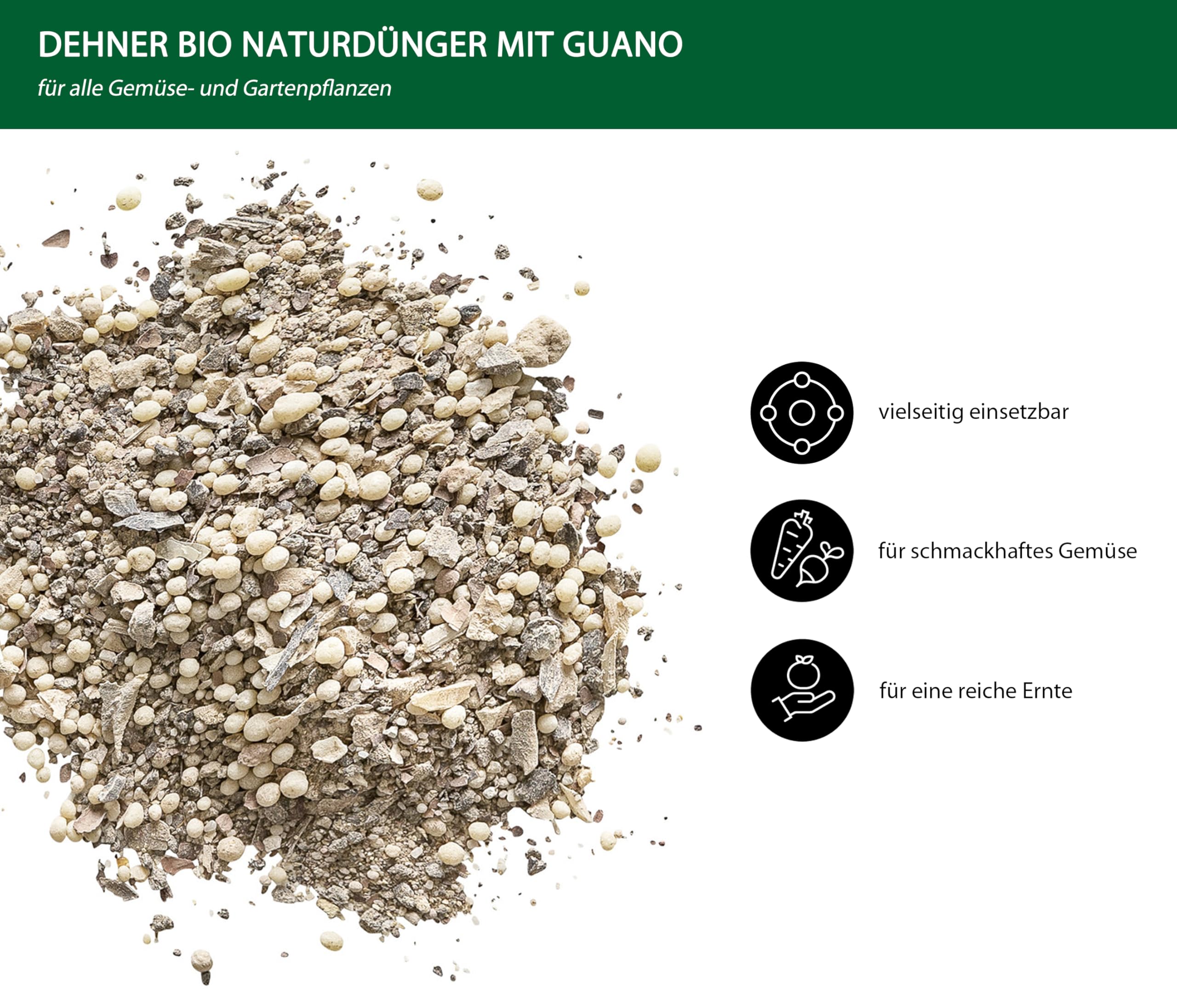 Dehner Bio Naturdünger mit Guano 2,5kg organisch-mineralisch