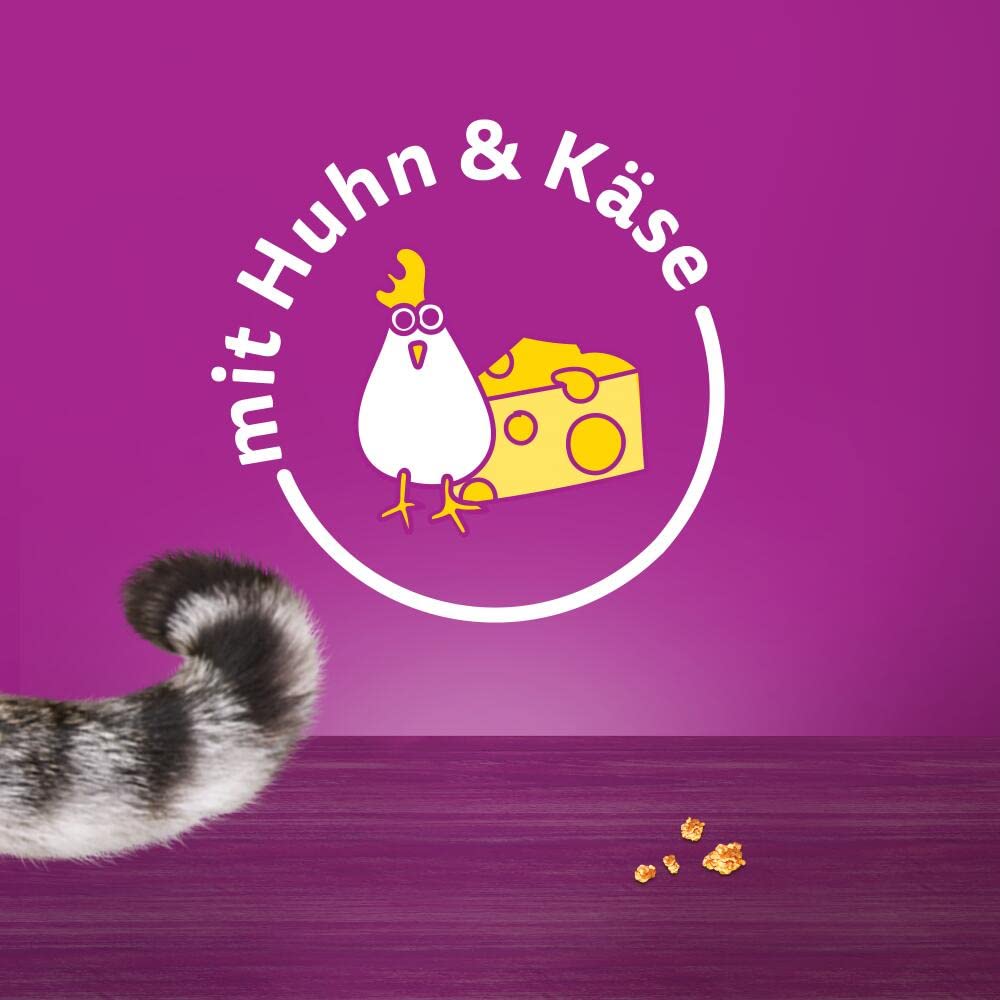 Whiskas Knuspertaschen Katzensnack Huhn & Käse 4x180g