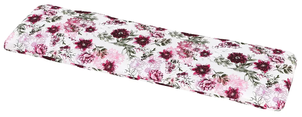 Dehner Solin Bankauflage 150x45 cm pink/weiß Blumenmuster