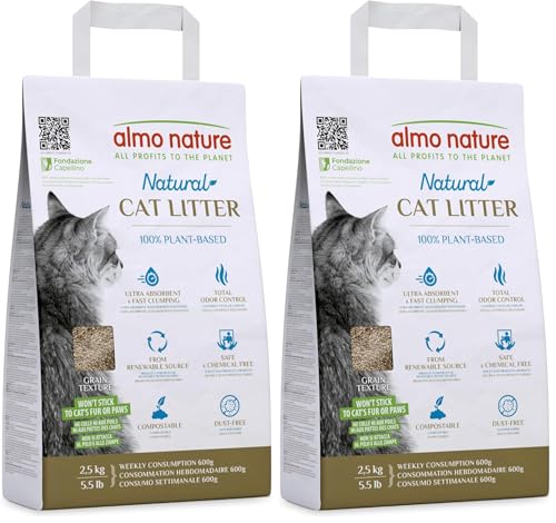 Almo Nature Grain Texture Katzenstreu klumpend 1er Pack