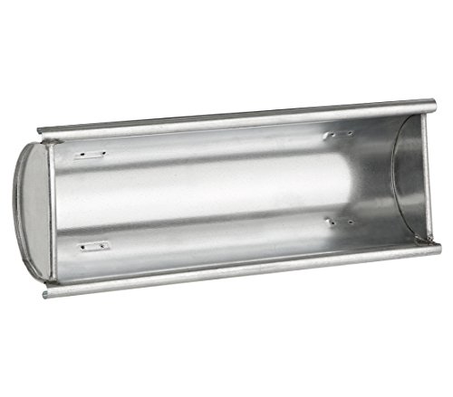 Dehner Dachrinne Pflanzgefäß verzinkt silber 30x17x10cm