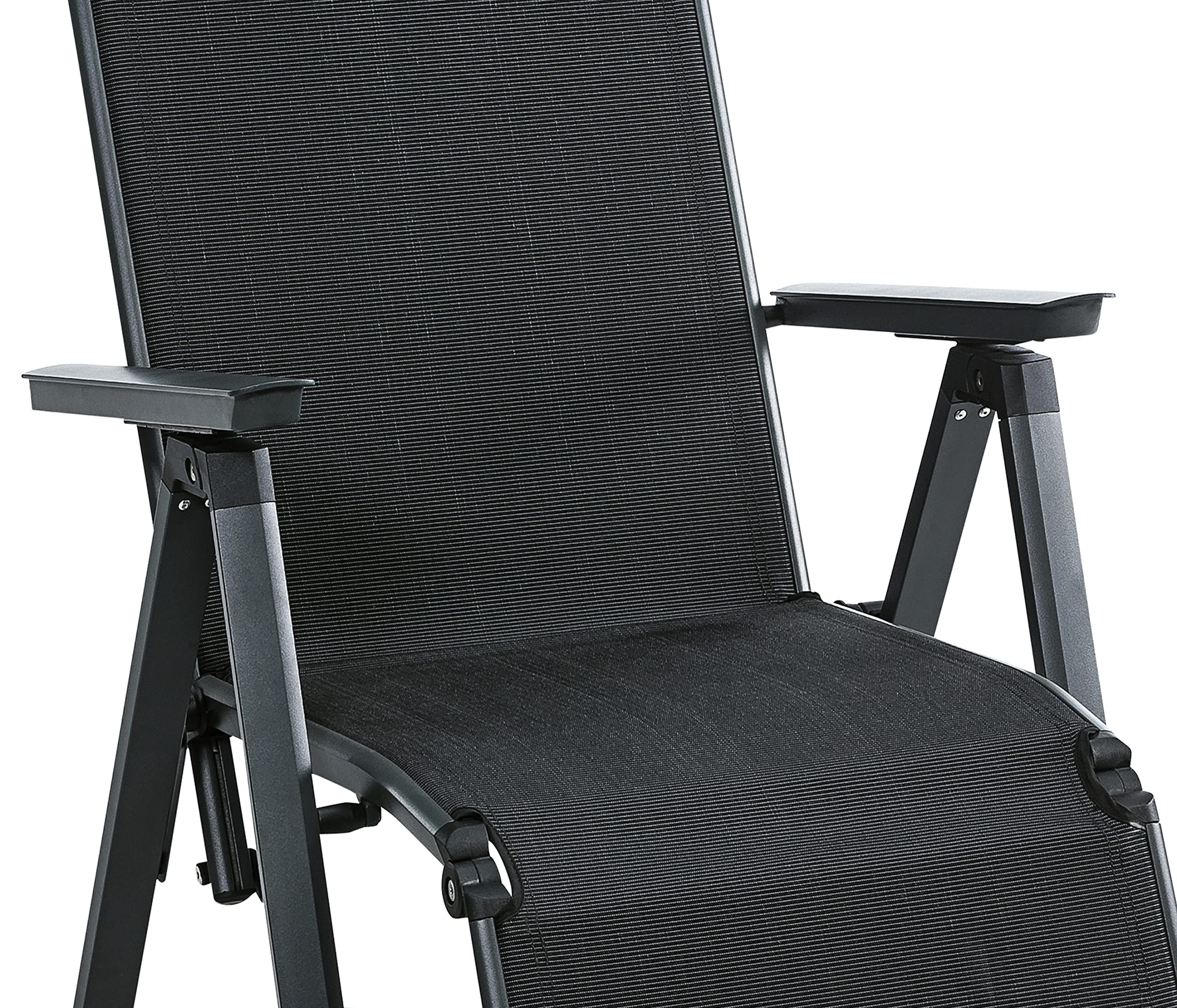 Dehner Cleveland Relaxsessel Aluminium Textil grau 107x76
