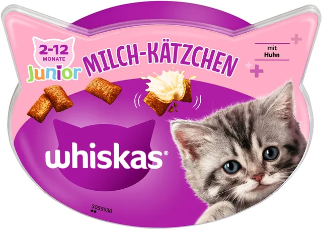 Whiskas Milch-Kätzchen Snack Junior 8x55g cremig-knusprig
