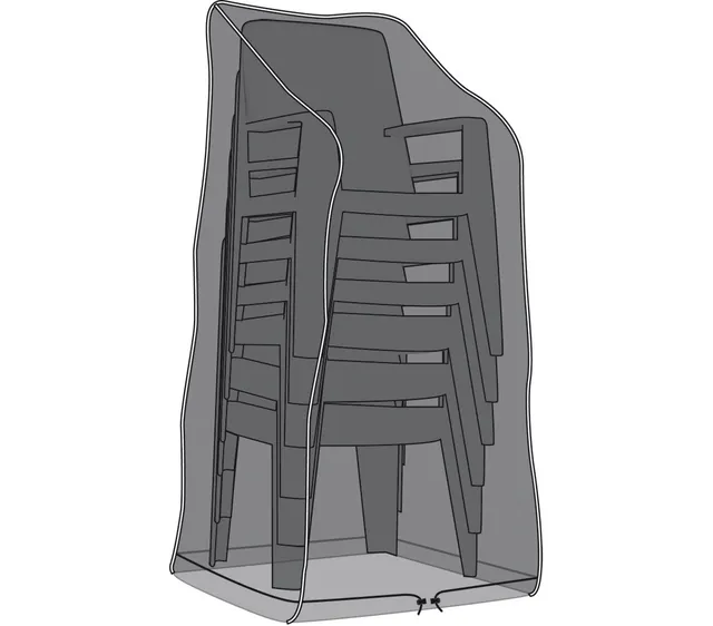 Dehner Deluxe Schutzhülle Stapelstühle 150x65x65 anthrazit wasserdicht