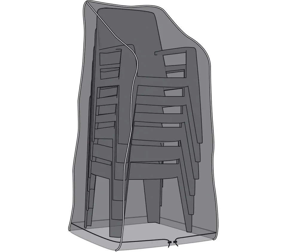 Dehner Deluxe Schutzhülle Stapelstühle 150x65x65 anthrazit wasserdicht