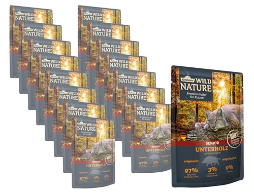 Dehner Wild Nature Unterholz Nassfutter Wildschwein 16x85g senior